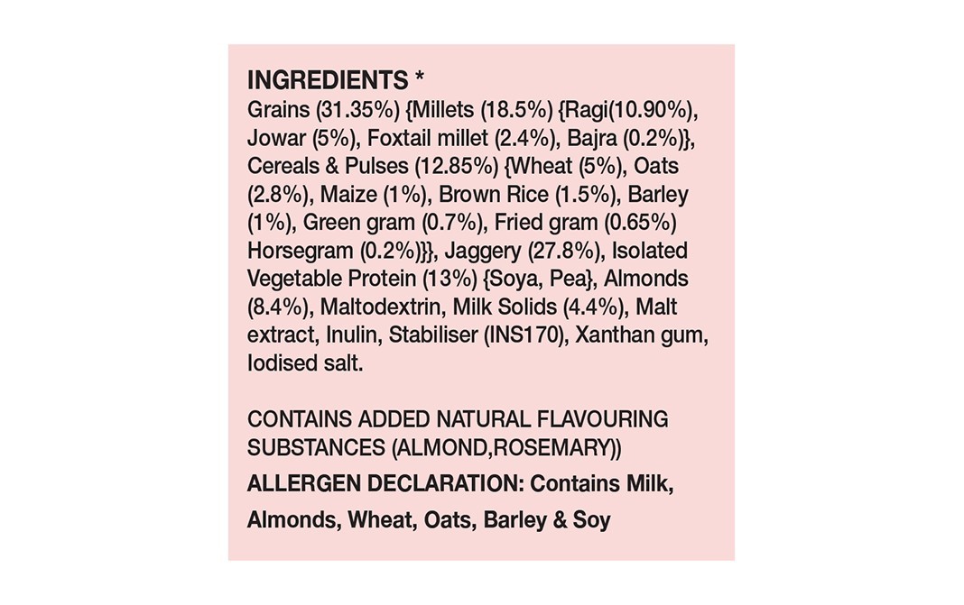 Soulfull Millet Smoothix Millets+Pulses+Creals Almond   Box  150 grams